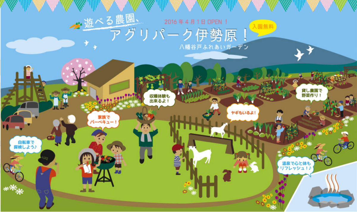 ２０１６年４月１日、神奈川県の伊勢原市に『アグリパーク』が開園！