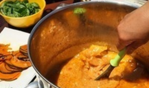 カレーイベント、こちらも畑で採れた野菜を使用