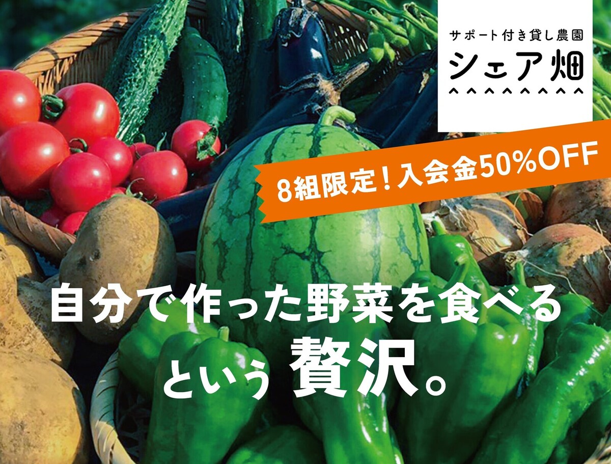 入会金50%OFFキャンペーン開催中！】体験もできる農園見学会